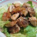てらよう's cooksnap of when they made こんがりチキンをトッピング☆レタスサラダ.