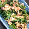 たはぴのかか's cooksnap of when they made 菜の花と油揚げのオイマヨ炒め❀.