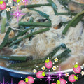はらぺこ青虫's cooksnap of when they made 厚揚げとニンニクの芽の卵とじ.