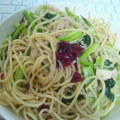 じゅんきりり's cooksnap of when they made 梅と小松菜のさっぱりパスタ.