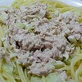 ナミチ's cooksnap of when they made 簡単白菜ツナマヨスパゲティー.