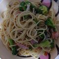 ユッキー1119's cooksnap of when they made ブロッコリーとしめじとベーコンのパスタ.