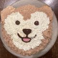ゆいちゃん's cooksnap of when they made 可愛い♪ダッフィーの立体ケーキ♡.