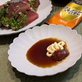 Dellaたん's cooksnap of when they made お刺身醤油にマヨ＆コチュジャン🐟🦑.