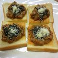 月見なっとう's cooksnap of when they made ふわっ♡とろっ♡さくっ♡納豆トースト.