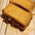 サトエル's cooksnap of when they made 厚揚げのネギ味噌サンドイッチ.