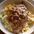 こはる・▽・'s cooksnap of when they made 納豆キャベツfeat.ゆで玉子.
