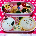 ちぷきち's cooksnap of when they made キャラ弁★スヌーピーとウッドストック★.