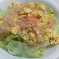 にャんちュー's cooksnap of when they made 味付け絶妙♪♪炒り卵の☆春雨サラダ.