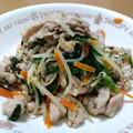 ケンたうるす's cooksnap of when they made 簡単！豚肉ともやしの野菜炒め.