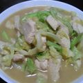 tomorou_e's cooksnap of when they made 鶏肉のキャベツ味噌炒め.