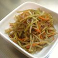sacoママ's cooksnap of when they made ☆牛蒡とセロリのガーリックバタぽん炒め☆.