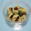 tetubinn's cooksnap of when they made はんぺんおから団子のたこ焼き風♪.