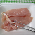 まじゅじゅ's cooksnap of when they made プチeco？ささみのスジとり.