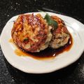 PGTips's cooksnap of when they made 蓮根入り♪照り焼きつくね十六穀丼.