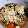 祐貴っち's cooksnap of when they made **油揚げとわかめの卵とじ**.