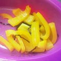 かぴーな's cooksnap of when they made ☆パプリカの塩昆布和え☆お弁当に.