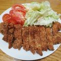 クックHBQ370☆'s cooksnap of when they made 栄養満点バッター液でサクサクとんかつ.