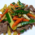 ポキコちゃん's cooksnap of when they made じゃがいもと牛肉のオイスターソース炒め.