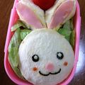 ぷりさや's cooksnap of when they made キャラ弁＊ウキウキうさぎ♪＊.