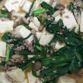 アイレ's cooksnap of when they made 簡単！肉ミンチとニラ豆腐☆.