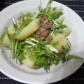 48643's cooksnap of when they made じゃがいもと水菜のそぼろ煮♡.