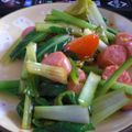 連太郎's cooksnap of when they made 朝食向け！ほうれん草とトマトの炒め物.