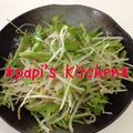 papikun's cooksnap of when they made もやしと水菜のナムル.