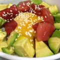 ざぶさん's cooksnap of when they made 鮪とアボカドの『ポキ丼』.