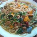 えりなmam's cooksnap of when they made かぼちゃとほうれん草のひき肉パスタ.
