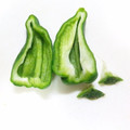 まっちー食堂's cooksnap of when they made エコで簡単！　ピーマンのヘタ＆種の取り方.