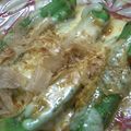 twin-twin's cooksnap of when they made おくらちゃん★オイマヨチー焼き.