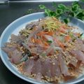 りぃ☆ままこ's cooksnap of when they made 鯛のお刺身中華風.