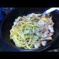mnkokk's cooksnap of when they made ごぼうと豚バラ肉の和風パスタ♪.