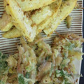 ゆ3mammy's cooksnap of when they made 春の香り　よもぎとつくしの天ぷら.