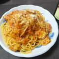 ベイバン's cooksnap of when they made 鶏肉とダブルチーズのまろやかトマトパスタ.