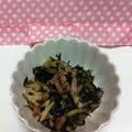 あい葉's cooksnap of when they made レンコンを使って☆ひじきとベーコンの煮物.