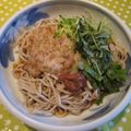 m@n@'s cooksnap of when they made つるウマ♪ さっぱり梅の納豆そば☆.