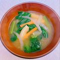 オウジリリノエ's cooksnap of when they made ✿ほうれん草と油揚げのお味噌汁✿.