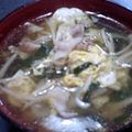 ぐー子's cooksnap of when they made 豚・ニラ・えのきのシャキシャキ中華スープ.