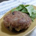 ぽっぽぺぺ's cooksnap of when they made 簡単♪なすとニラのハンバーグ.