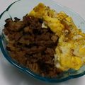 ちえとみう's cooksnap of when they made 簡単♪二色豚そぼろ丼.