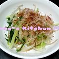 anochi。's cooksnap of when they made 水菜・モヤシのおかかポン酢.