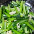 tcrossr's cooksnap of when they made ✿小松菜のピリ辛ガーリック炒め✿.