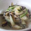 midoricco's cooksnap of when they made なすときゅうりの生姜酢あえ.