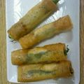 マユマユコ's cooksnap of when they made ささ身と大葉のワンタンの皮巻き揚げ.