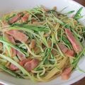 まさたかまま's cooksnap of when they made 水菜とベーコンの和風パスタ✿.