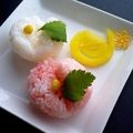 puniＫ's cooksnap of when they made なんちゃって和菓子　～寒椿おにぎり.