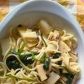 りいチャン's cooksnap of when they made しめじと筍の低カロリー和風パスタ.