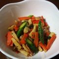 ぴよごーるど's cooksnap of when they made 梅大葉香る☆アスパラベーコン炒め.